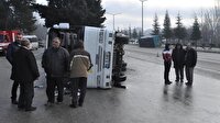 Uşak'ta buzlanma kazaları: 11 yaralı