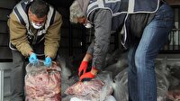 Adana'da 1 ton kaçak et imha edildi