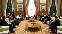 Cumhurbaşkanı Erdoğan sanatçıları kabul etti