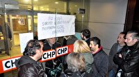 CHP İstanbul İl Başkanlığı binasında eylem