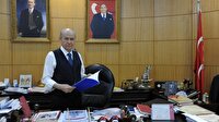 Bahçeli'nin masasında dikkat çeken detay