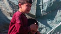 Evleri yanan çocukların gözyaşları yürek buktu