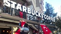 Starbucks'a Türk bayrağı asıldı