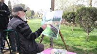 "Çoban ressam", Balıklıgöl'ü tuvale aktardı