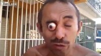 Gözüyle korkutan adam!