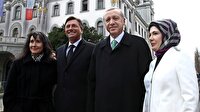 Erdoğan'a Slovenya'da sevgi seli!