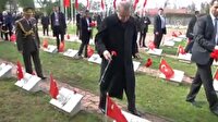 Erdoğan, Bükreş Türk Şehitliği'ni ziyaret etti