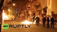 Atina'da eylemciler polisle çatıştı