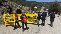 Nükleer santral açılışında protesto