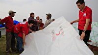 Türk Kızılayı Nepal'de 2 bin branda dağıttı