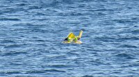 Deniz simidiyle açığa sürüklenen bebek kurtarıldı