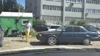 Arabasının önüne park eden araca bakın ne yaptı