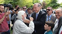 Hacı amcadan Erdoğan'ı gülümseten şiir