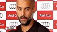 Guardiola'nın basın toplantısındaki garip halleri