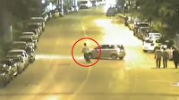 Otomobile çarpan bisikletli takla attı