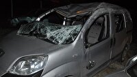 Sivas'ta araç devrildi: 1 ölü 2 yaralı