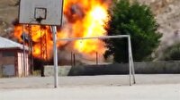Siirt'te bomba yüklü araç böyle patlatıldı