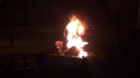 PKK'lılar tanker yakıp polisle çatıştı