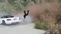 Drift şovda selfie kazası