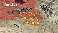 Kuzey Irak'ta 4 PKK hedefi bombalandı