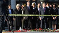 Erdoğan 97 kişinin anısına karanfil bıraktı
