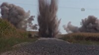 Yola döşenen bomba böyle imha edildi