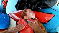 Suriyeli bebeğin mucize kurtuluşu kamerada