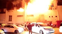 Yangından otomobil kaçırdılar