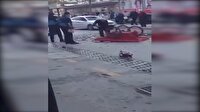 Cinnet geçirdi arabasını parçaladı
