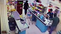 Pendik'te market soygunu kamerada