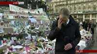 Paris'ten canlı yayında muhabirin zor anları
