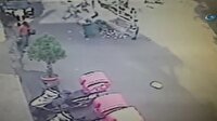 Gaspçıya meydan dayağı kamerada