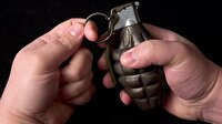 Tartıştığı karısına el bombası attı
