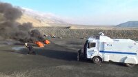 Polis tatbikatında toma'ya molotofla saldırdı