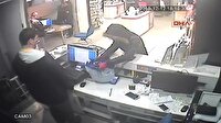 Gaziosmanpaşa'da "pompalı soygun" kamerada