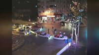 Yolu trafiğe kapatıp 'drift' yaptılar