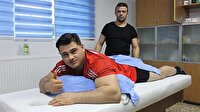 Milli güreşçiye ilginç tedavi