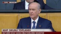 Bahçeli konuşurken prompter kapandı