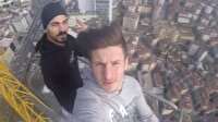 Bu kez de 240 metrelik vince tırmandılar