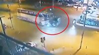 Önüne kattığı otomobili 100 metre sürükledi
