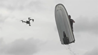 Yok artık: Jet ski ile havadaki drone'u düşürdüler!