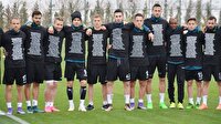 Konyaspor idmana siyah tişörtle çıktı