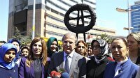 CHP Genel Merkezi önüne siyah çelenk bırakıldı