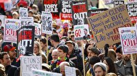 Cameron, Londra'da protesto edildi