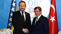 Davutoğlu ile İzzetbegoviç bir araya geldi