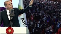 Cumhurbaşkanı Erdoğan'ın konuşmasını kesen tezahürat
