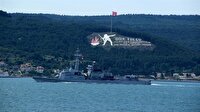 Fransız askeri gemisi Çanakkale'den geçti - Çanakkele haber