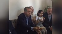Cumhurbaşkanı Erdoğan'dan taksi durağında simitli sohbet