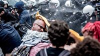 Avusturya polisinden biber gazlı müdahale