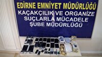 Edirne’de kaçak telefon operasyon haberi